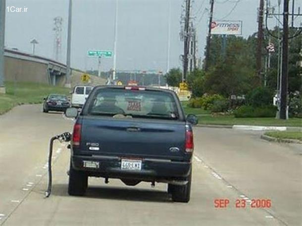 مشکلات رانندگان با پمپ بنزین به روایت تصویر!